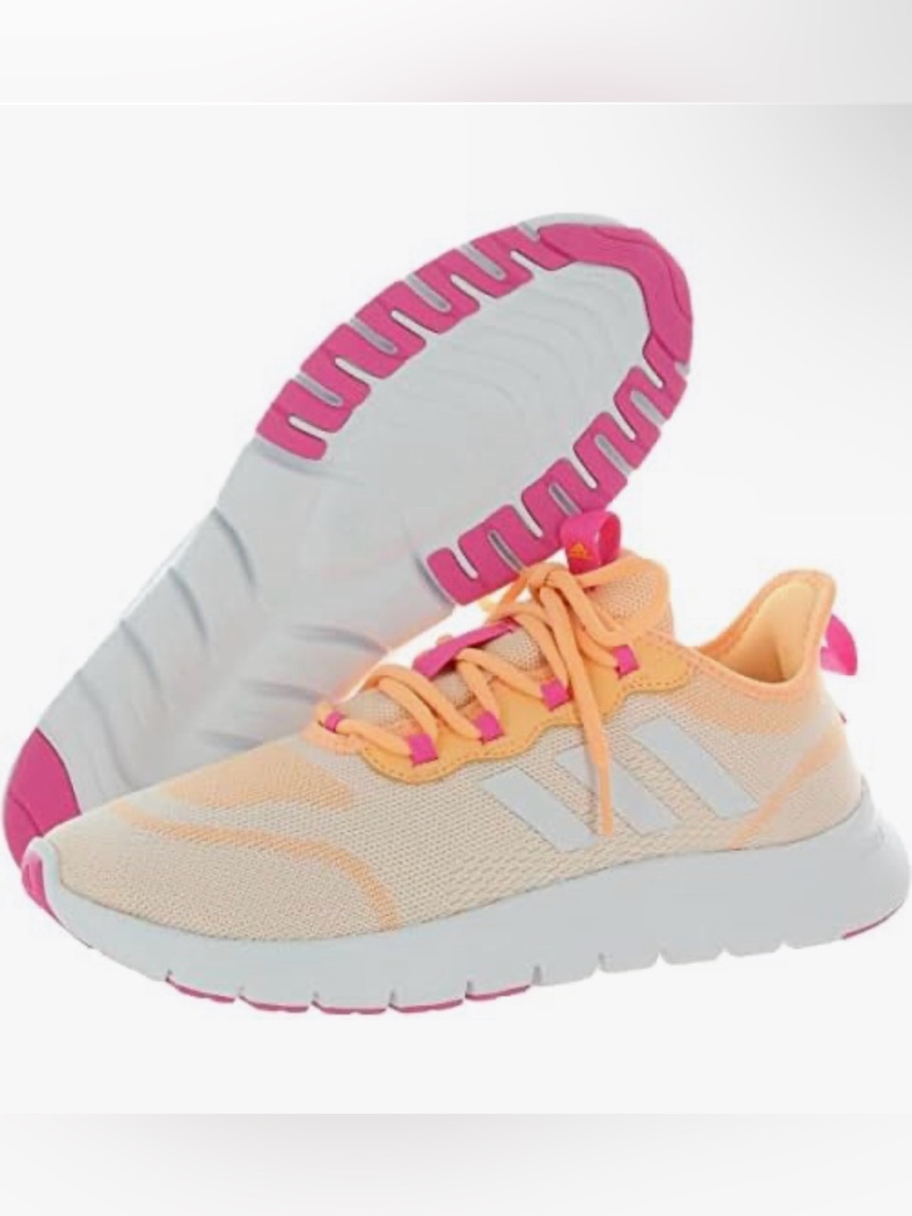 Pre-Owned Light Orange/Peach & Pink Adidas womens Vario Sport Running Shoe